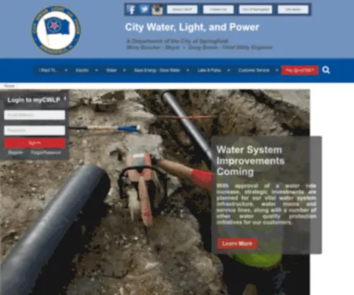 CWLP.com(City Water) Screenshot