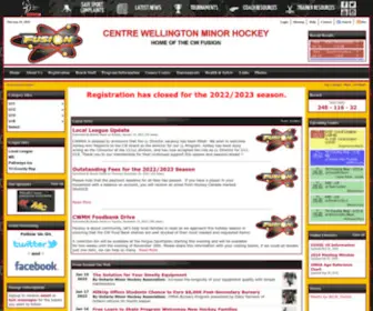 Cwminorhockey.ca(Centre Wellington Minor Hockey) Screenshot