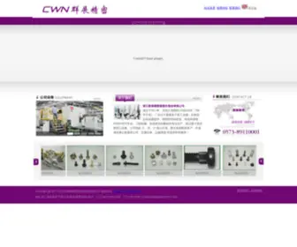 CWN2011.com(浙江群展精密紧固件股份有限公司) Screenshot