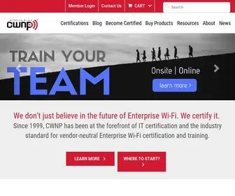 CWNP.com(Certified Wireless Network Professional) Screenshot