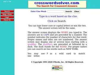 Cwords.com(Crossword Solver) Screenshot