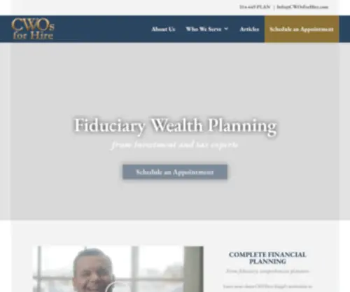 Cwosforhire.com(Wealth Advisors) Screenshot