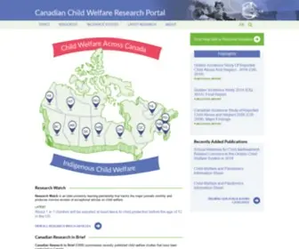 CWRP.ca(Canadian Child Welfare Research Portal) Screenshot