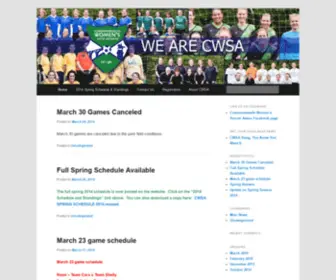 Cwsasoccer.org(Commonwealth Women's Soccer Association) Screenshot