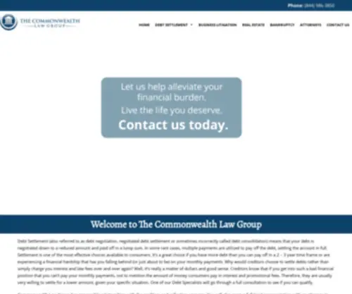 Cwservicing.com(The Commonwealth Law Group) Screenshot