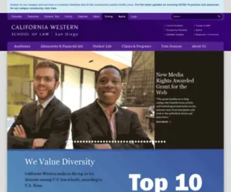 CWSL.edu(California western school of law) Screenshot