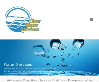 Cwsutah.com(Clear Water Services) Screenshot