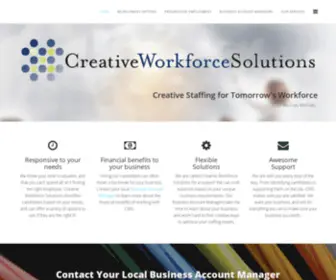 CWSVT.com(Creative Workforce Solutions) Screenshot