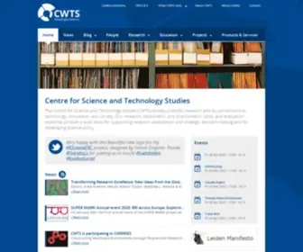 CWTS.nl(Leiden University) Screenshot