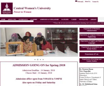 Cwu.edu.bd(Central Women's University) Screenshot