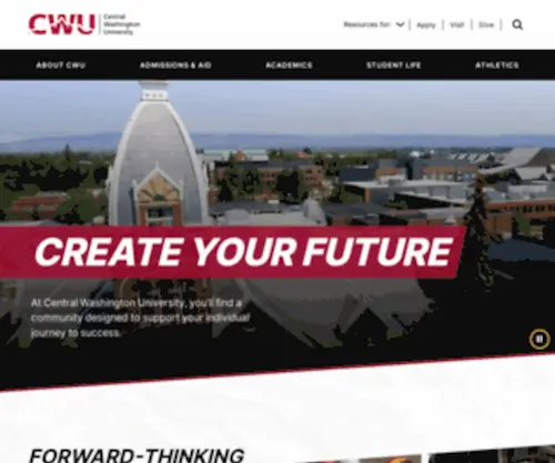 Cwu.edu(Central Washington University) Screenshot