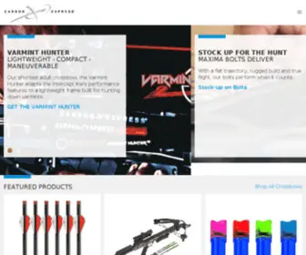 CXcrossbows.com(Carbon Express Arrows) Screenshot