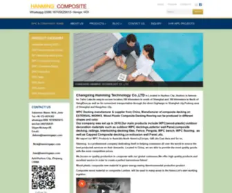 Cxhanming.com(Outdoor WPC decking Manufacturer) Screenshot