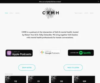 CXMhpodcast.com(A Podcast on Faith & Mental Health) Screenshot