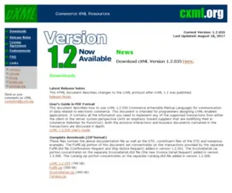 CXML.org(cXML) Screenshot