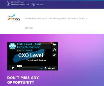 Cxolevel.com(CXO Level) Screenshot