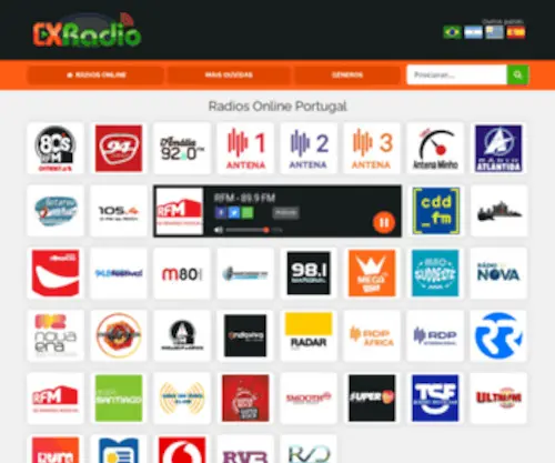 Cxradio.com.pt(Rádios Online Portugal) Screenshot