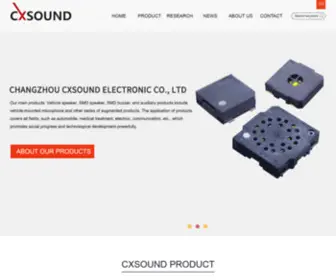 Cxsound.com(CHANGZHOU CXSOUND ELECTRONIC CO) Screenshot