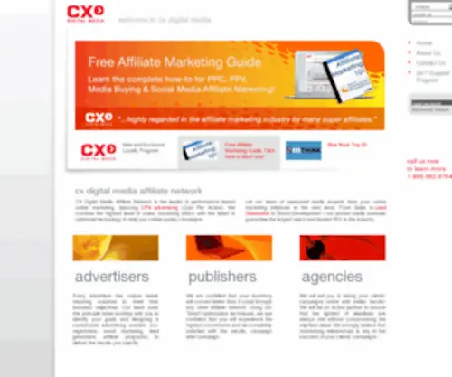 CXtrack.com(Affiliate Network) Screenshot