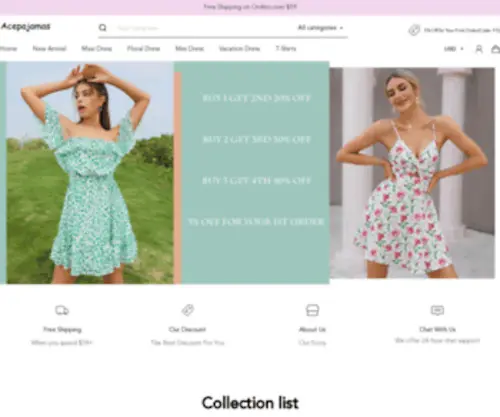 Cxyenne.com(Acepajamas) Screenshot