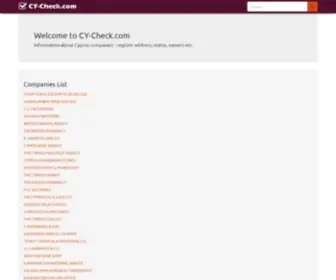 CY-Check.com(Get information about Cyprus companies) Screenshot