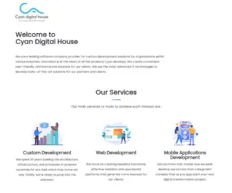 Cyandh.com(Cyan Digital House) Screenshot