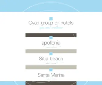 Cyanhotels.com(Cyan Group of Hotels) Screenshot