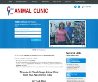 Cyanimalclinic.com(Church-Yonge Animal Clinic) Screenshot