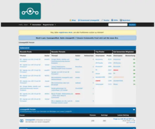 Cyanogenmod-Forum.de(LineageOS Forum) Screenshot