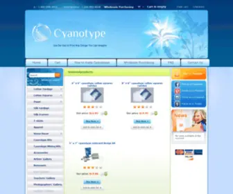 CyanotypeStore.com(Cyanotype Paper) Screenshot