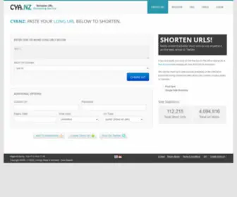Cya.nz(Shorten and manage URL links with NZ's #1 service) Screenshot