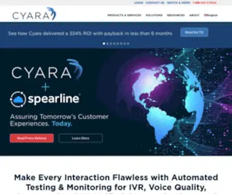 Cyara.com(Cyara CX Assurance Platform) Screenshot
