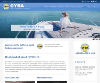 Cyba.info(California Yacht Brokers Association) Screenshot