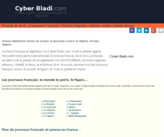 Cyber-Bladi.com(Cyber-bladi 1 Premier portail sur l'Algérie dz, annuaires algérien a-z) Screenshot