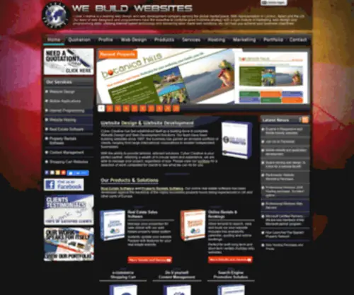 Cyber-Creative.co.uk(Website Design London web design company London web agency search engine optimisation hosting UK) Screenshot