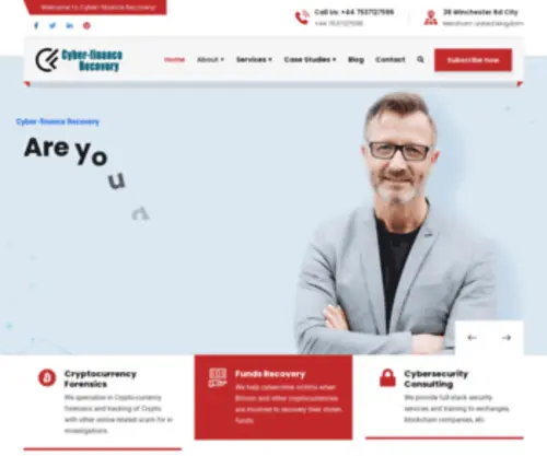 Cyber-Financerecovery.tech(Funds Recovery) Screenshot