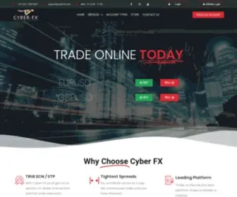 Cyber-FX.com(Cyber FX Leading Online Trading Platform Providers) Screenshot