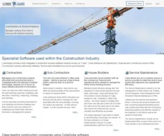 Cyber-Qube.co.uk(CyberQube construction accounting software) Screenshot