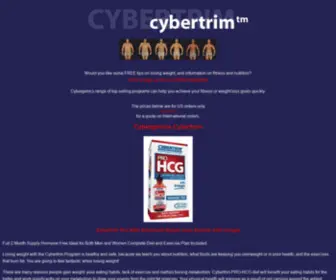 Cyber-Trim.com(Losing weight with the Cybergenics Cybertrim 8 Week Pro HCG Program) Screenshot