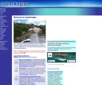 Cyberangler.com(Information on fishing around the world) Screenshot