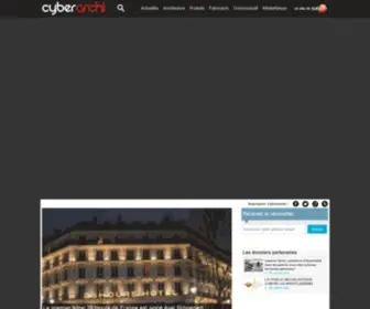 Cyberarchi.com(Architecte : actualités d'architecture réalisations d'architectes sur) Screenshot