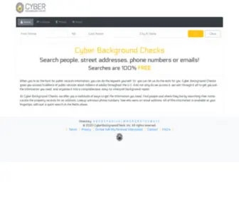 Cyberbackgroundchecks.com(People search & phone lookup) Screenshot