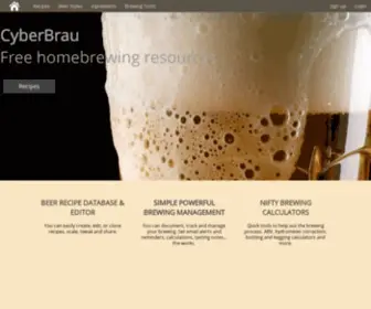 Cyberbrau.org(Homebrew Beer Recipes) Screenshot