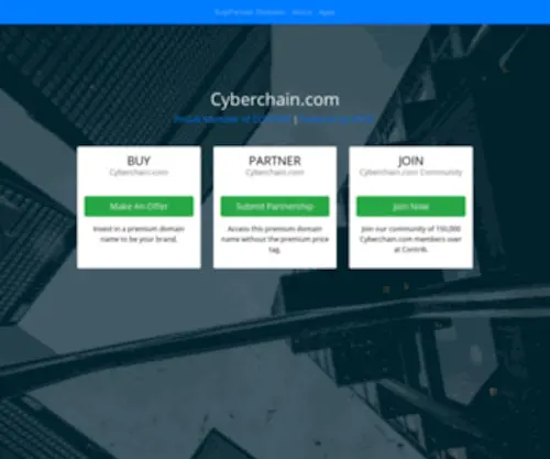 Cyberchain.com(Cyberchain) Screenshot