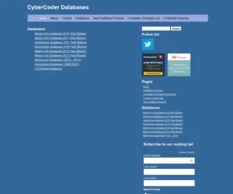 Cybercoded.com(CyberCoder Databases) Screenshot