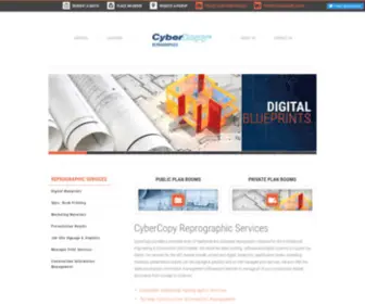 Cybercopyreprographics.com(Digital Blueprinting) Screenshot