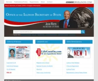 Cyberdriveillinois.com(The Official Website for Illinois Secretary of State Jesse White) Screenshot