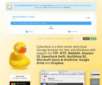 Cyberduck.io(Libre server and cloud storage browser for Mac and Windows with support for FTP) Screenshot
