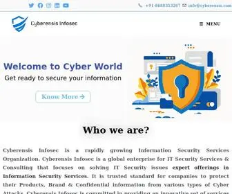Cyberensis.com(Cyber Security Company) Screenshot