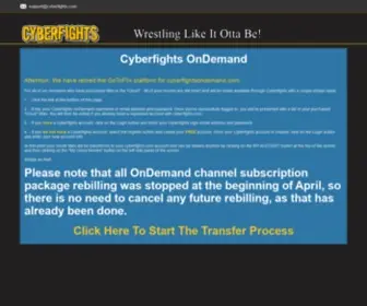 Cyberfightsondemand.com(Cyberfights) Screenshot